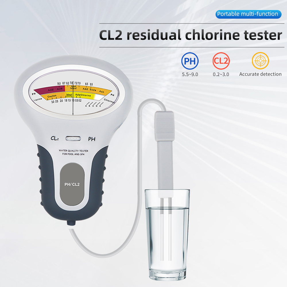 Marine Aquarium Water Testing - 2 In 1 Chlorine Detector PH