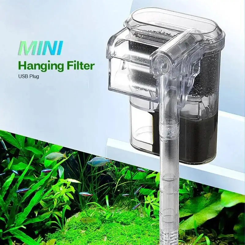 Aquarium Marine Filter - Mini External Waterfall Fish Tank Filter