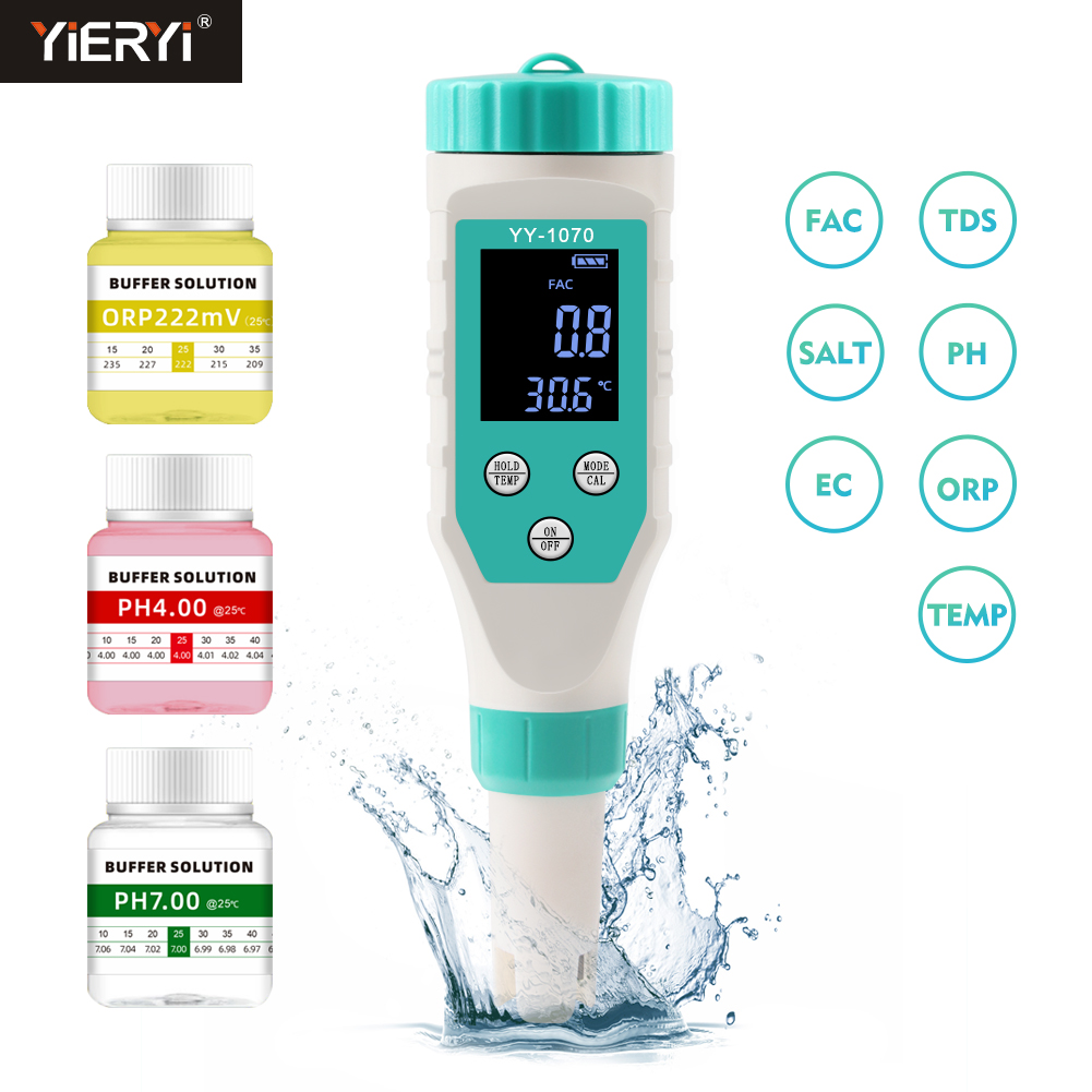 Digital PH/Chlorine/ORP/EC/TDS - огляд і ціна Marine Aquarium Water Testing