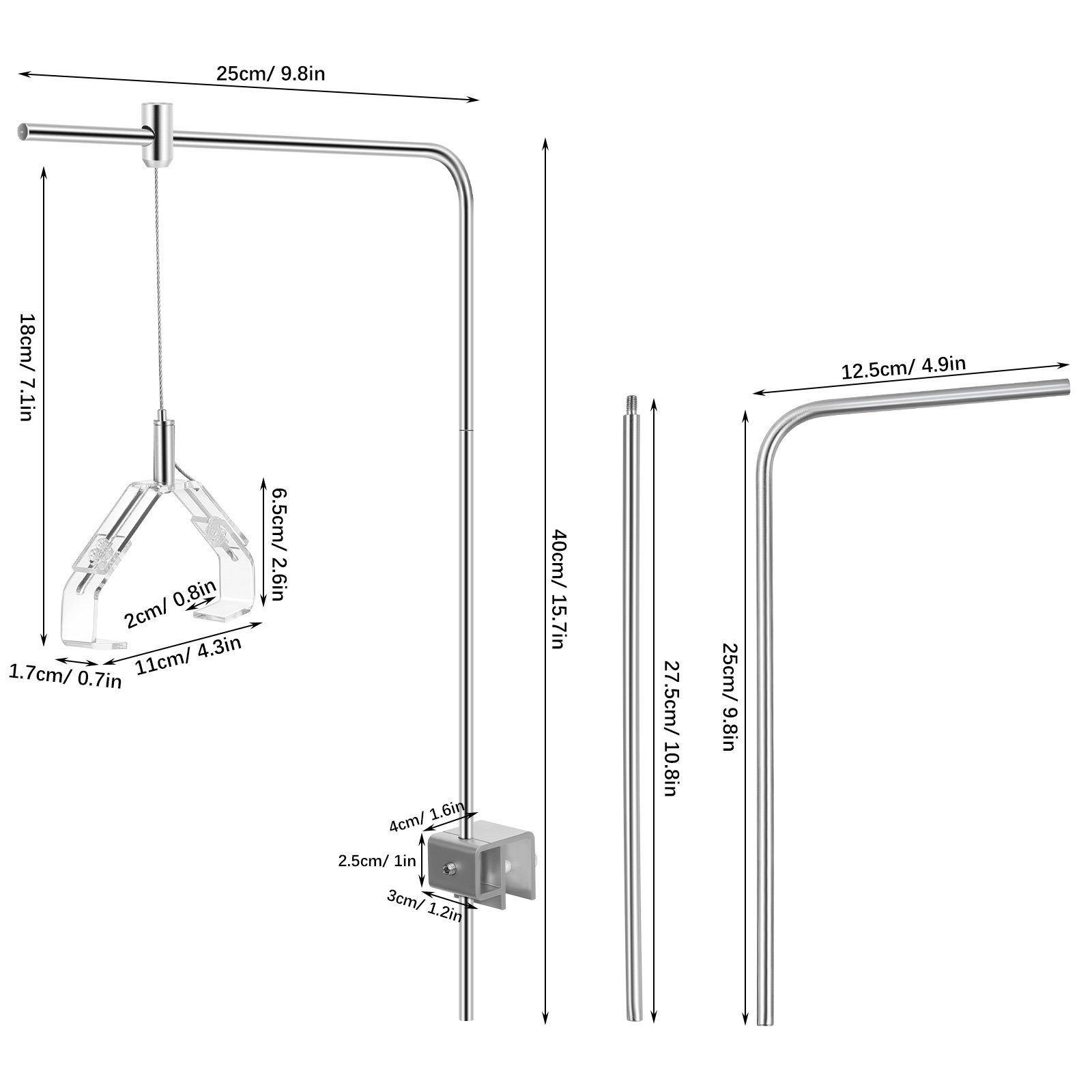 2Pcs Aquarium Lamp Holder Supp - огляд і ціна Aquarium Marine Lights