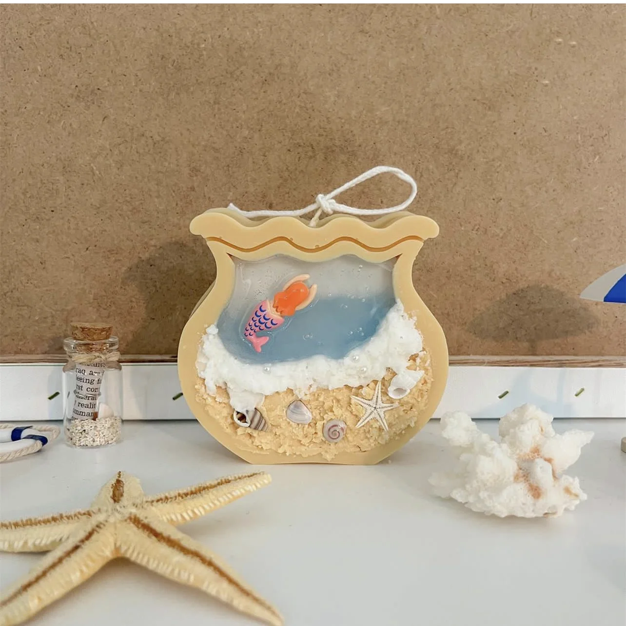 Fish Tank Moon Shape Candle Mo - огляд і ціна Aquarium Marine Fish