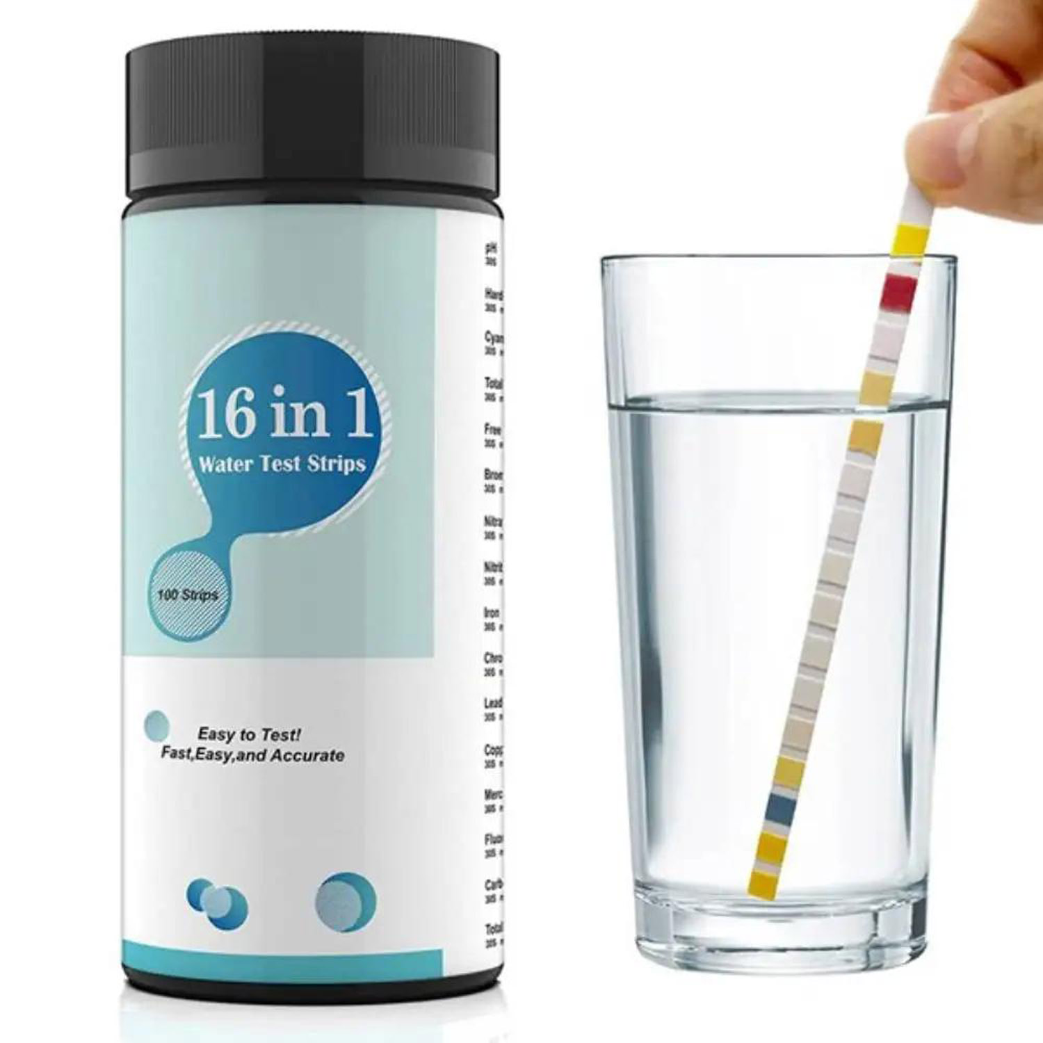 16-in-1 Water Test Kit Strips, - огляд і ціна Marine Aquarium Water Testing