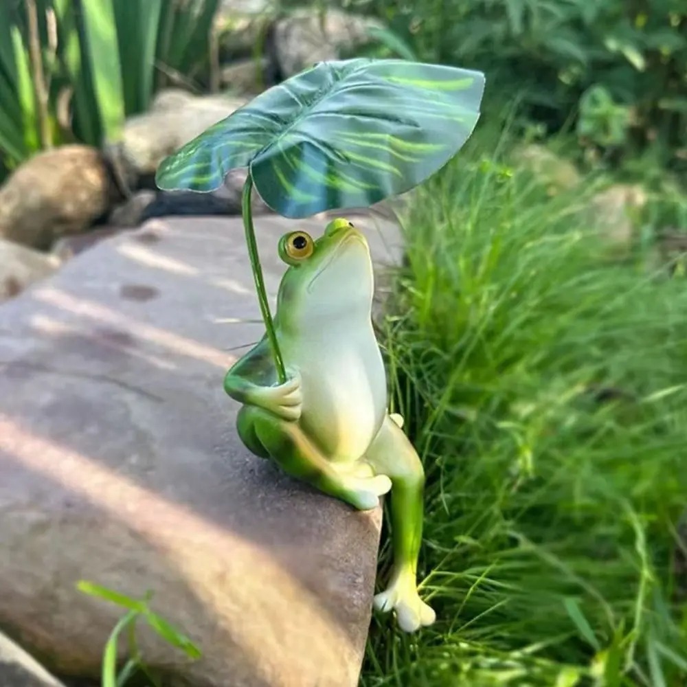 Cartoon Resin Frog Figurine Cr - огляд і ціна Aquarium Marine Fish