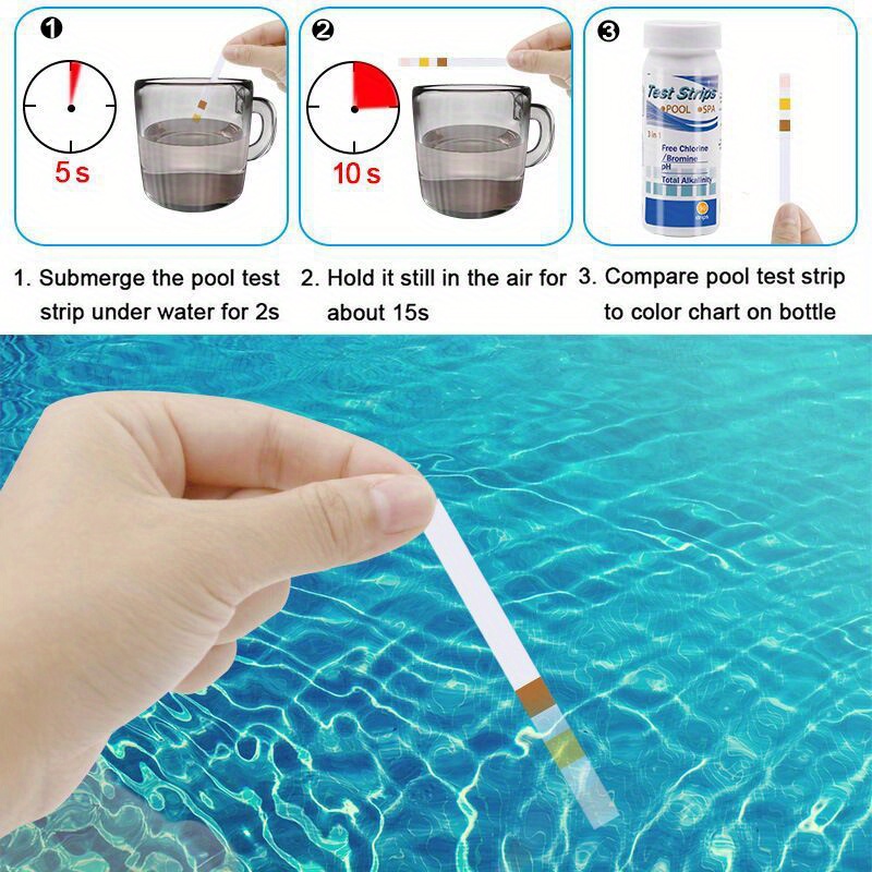 Chlorine PH Test Strips SPA Sw - огляд і ціна Marine Aquarium Water Testing
