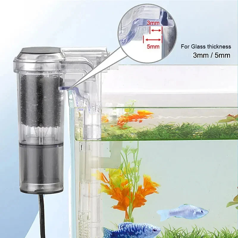 Mini External Waterfall Fish T - огляд і ціна Aquarium Marine Filter