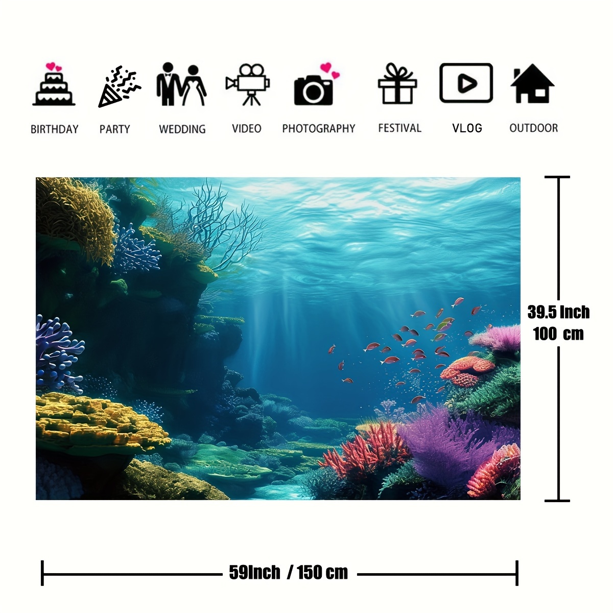 1pc Underwater Coral Reef Fish - огляд і ціна Aquarium Marine Fish