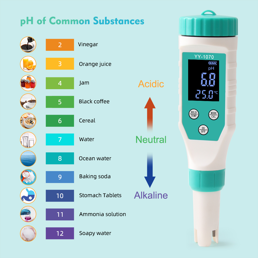 7 IN 1 Cl Temperature TDS ORP  - огляд і ціна Marine Aquarium Water Testing