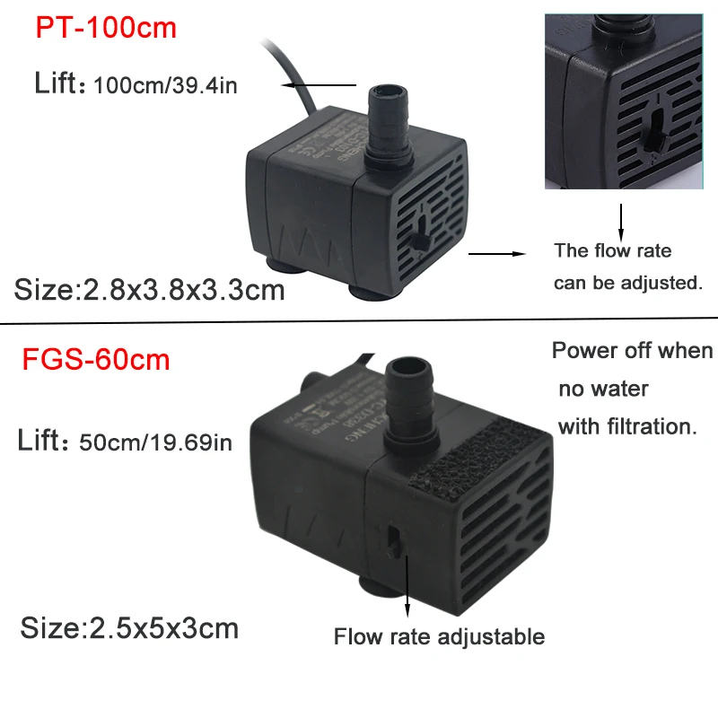 USB Aquarium Submersible Water - огляд і ціна Aquarium Marine Filter