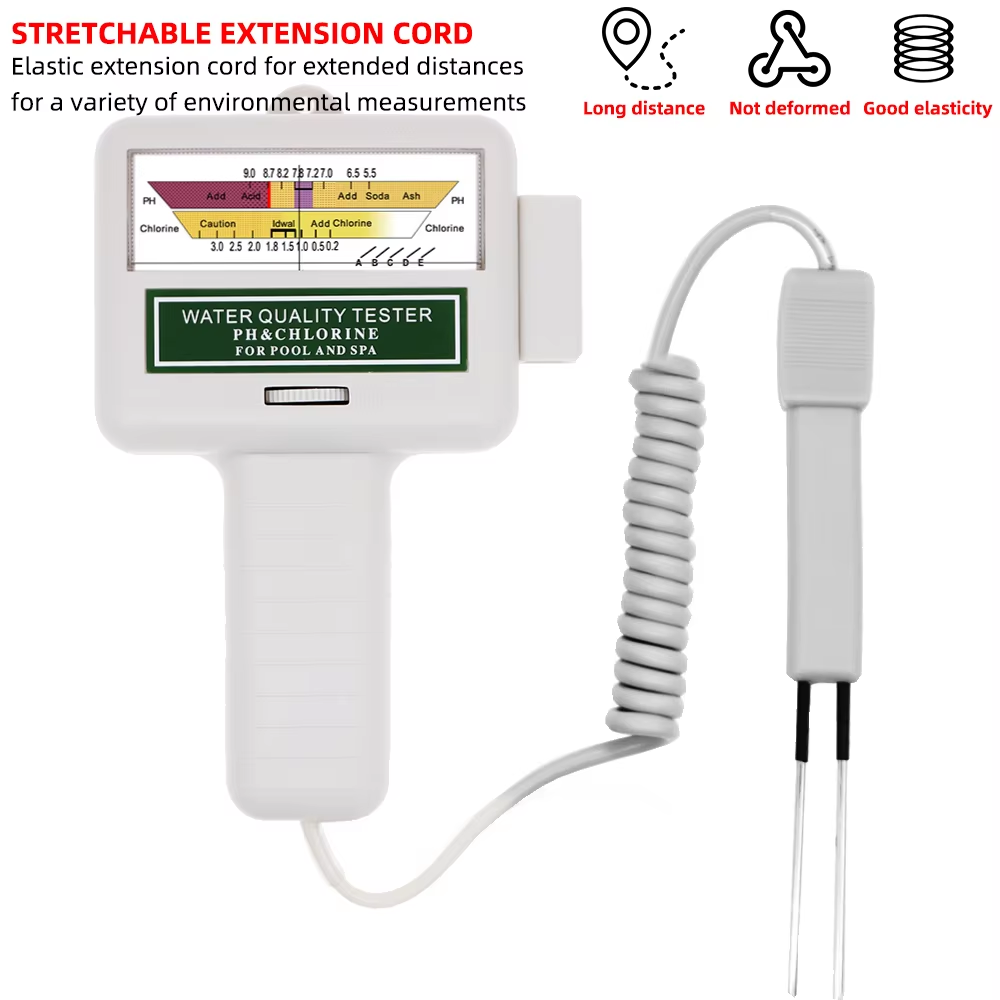 2 in 1 PH Chlorine Meter Chlor - огляд і ціна Marine Aquarium Water Testing